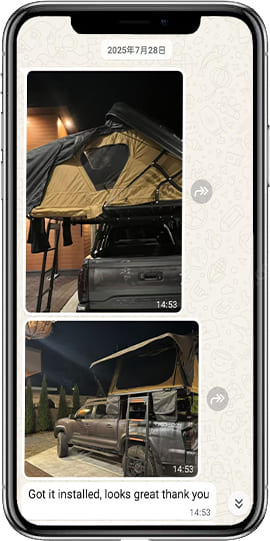 positive comments on rooftop tents looks great